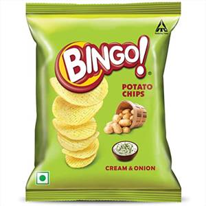 Bingo cream&onion potato chips 21G